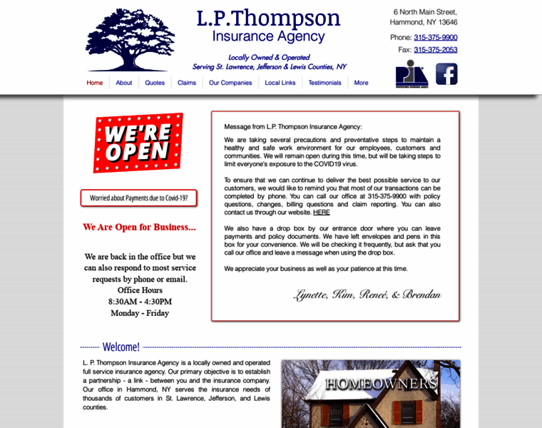 Lpthompsoninsurance.com thumbnail