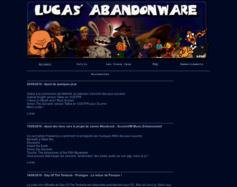 Lucas-abandonware.fr thumbnail