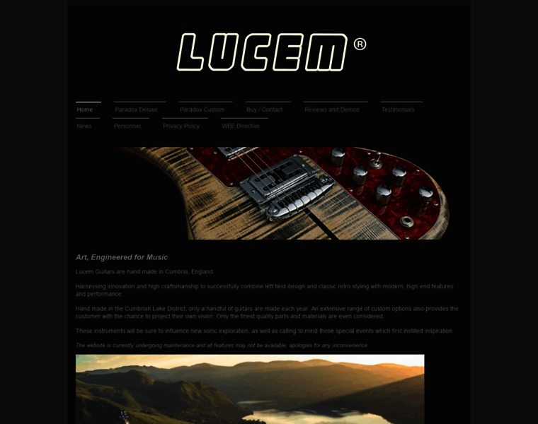 Lucemguitars.co.uk thumbnail