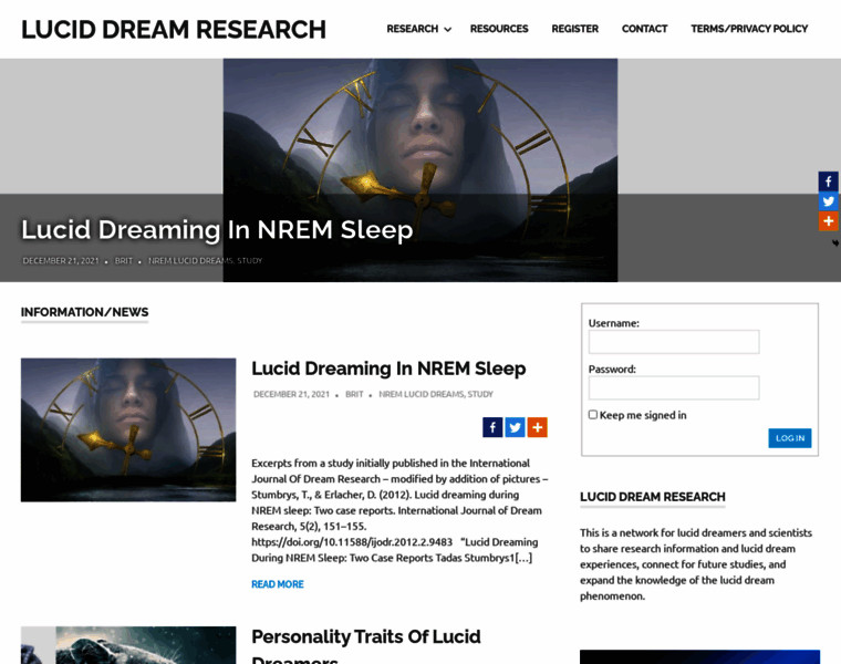 Lucid-dream-research.com thumbnail