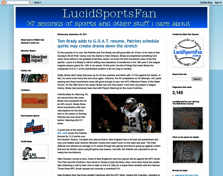 Lucidsportsfan.com thumbnail