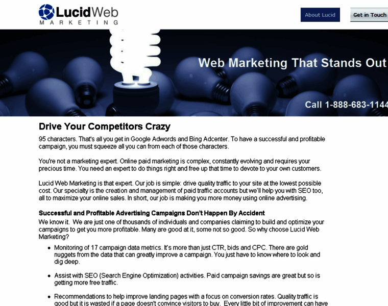 Lucidwebmarketing.com thumbnail