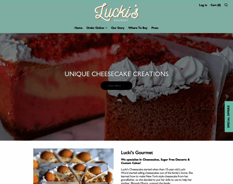 Luckischeesecakes.com thumbnail