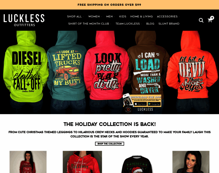 Lucklessclothing.com thumbnail