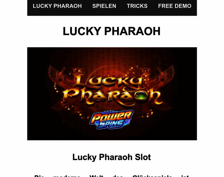 Lucky-pharaoh.de thumbnail