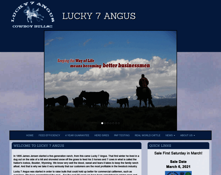 Lucky7angus.com thumbnail