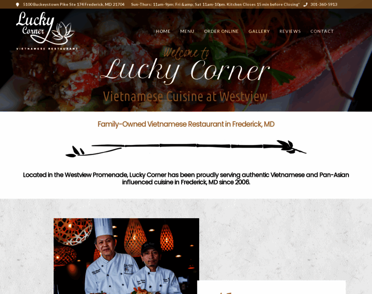Luckycornerrestaurant.com thumbnail