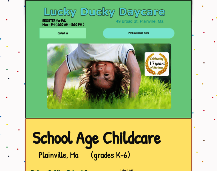 Luckyduckydaycare.com thumbnail