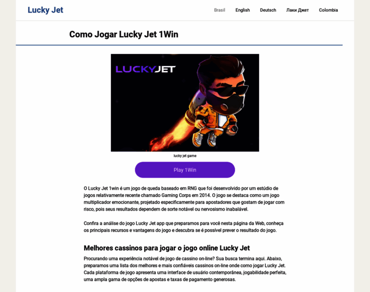 Luckyjet-gameplay.com thumbnail