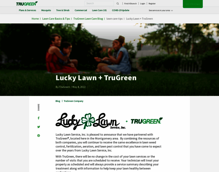 Luckylawnservice.com thumbnail
