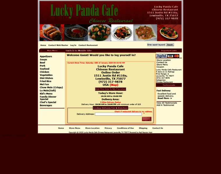 Luckypandacafe.com thumbnail