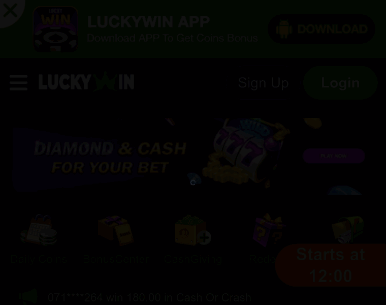 Luckywinke.com thumbnail
