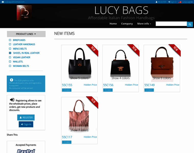 Lucybags.it thumbnail
