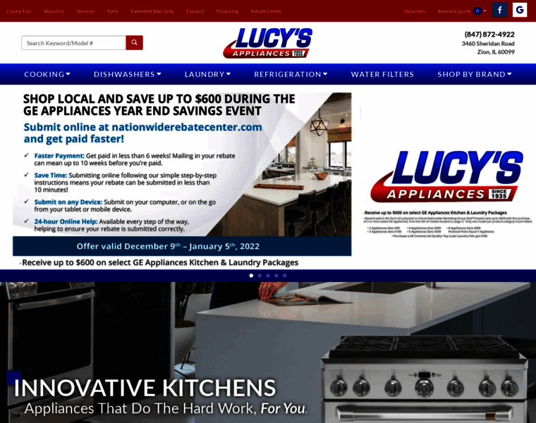 Lucysappliances.com thumbnail