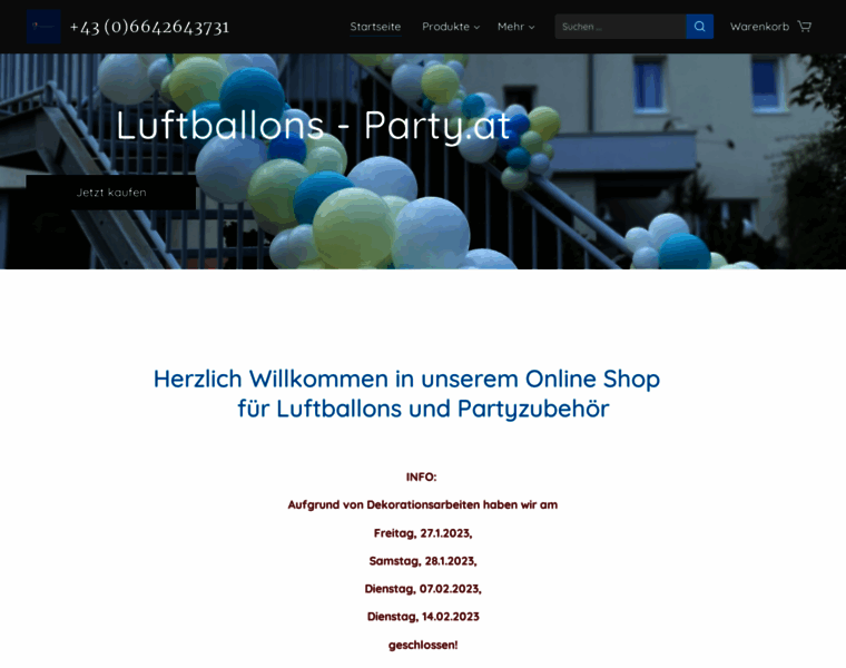 Luftballons-party.at thumbnail