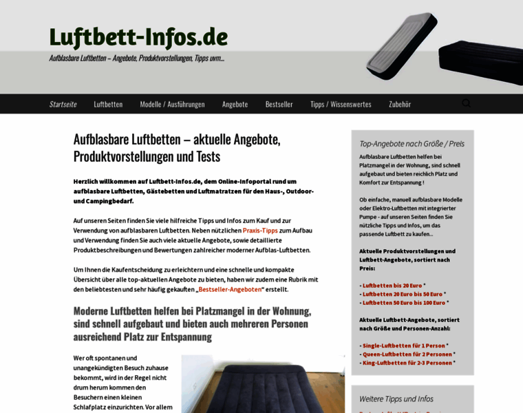 Luftbett-infos.de thumbnail