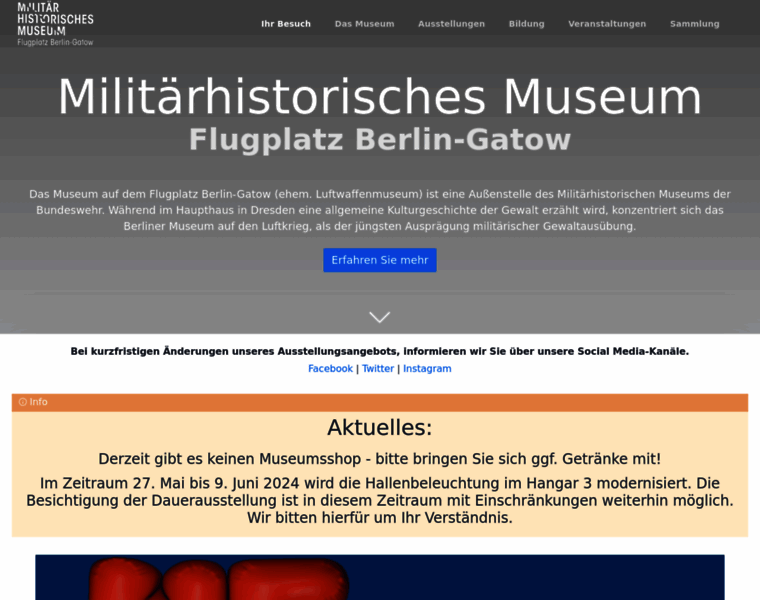 Luftwaffenmuseum.de thumbnail