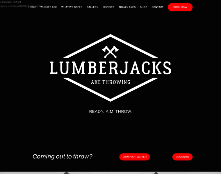 Lumberjacksaxethrowing.com thumbnail