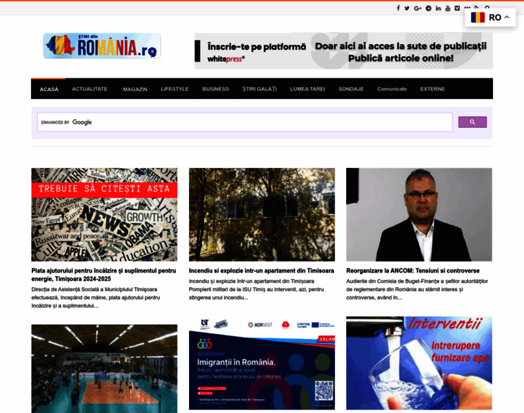 Lumearomaneasca.ro thumbnail