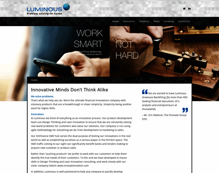 Luminousbanking.com thumbnail