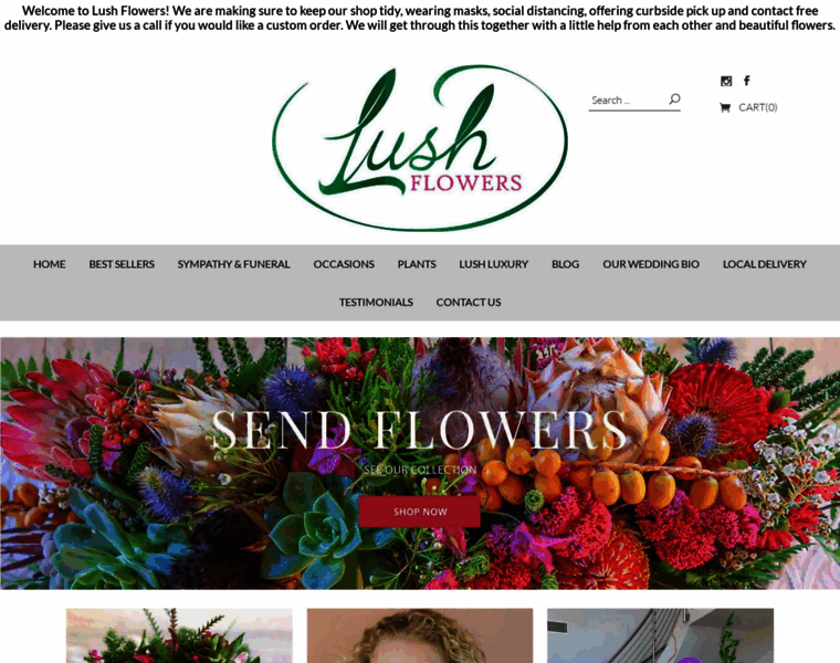 Lushflowershouston.com thumbnail