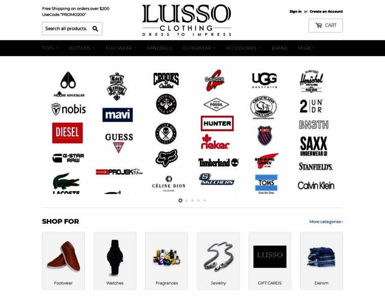 Lussoclothing.com thumbnail