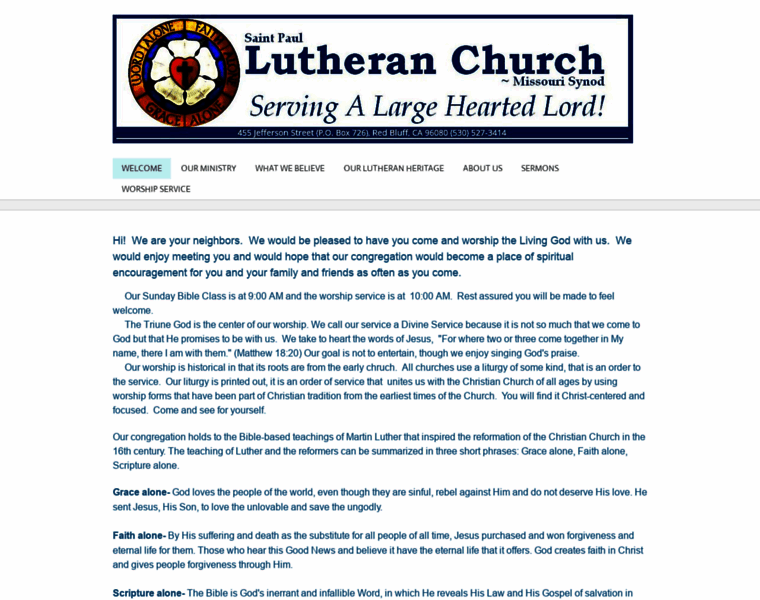 Lutheranchurch-redbluff.org thumbnail