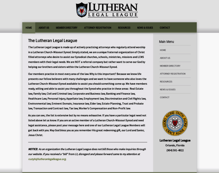 Lutheranlegalleague.org thumbnail