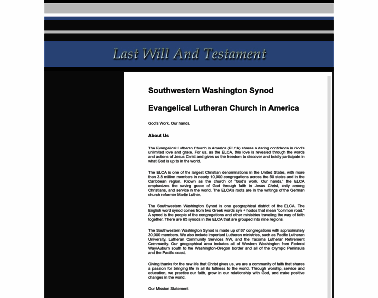 Lutheranssw.org thumbnail