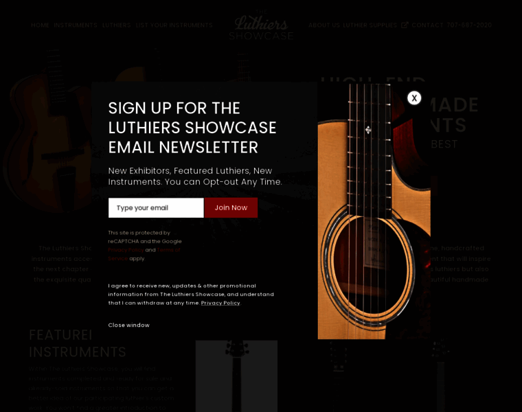 Luthiersshowcase.com thumbnail