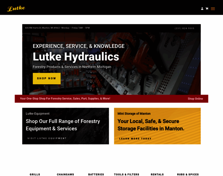 Lutkehydraulics.com thumbnail