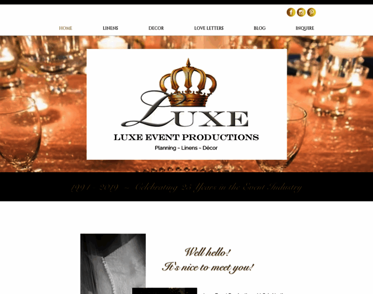 Luxeeventproductions.com thumbnail