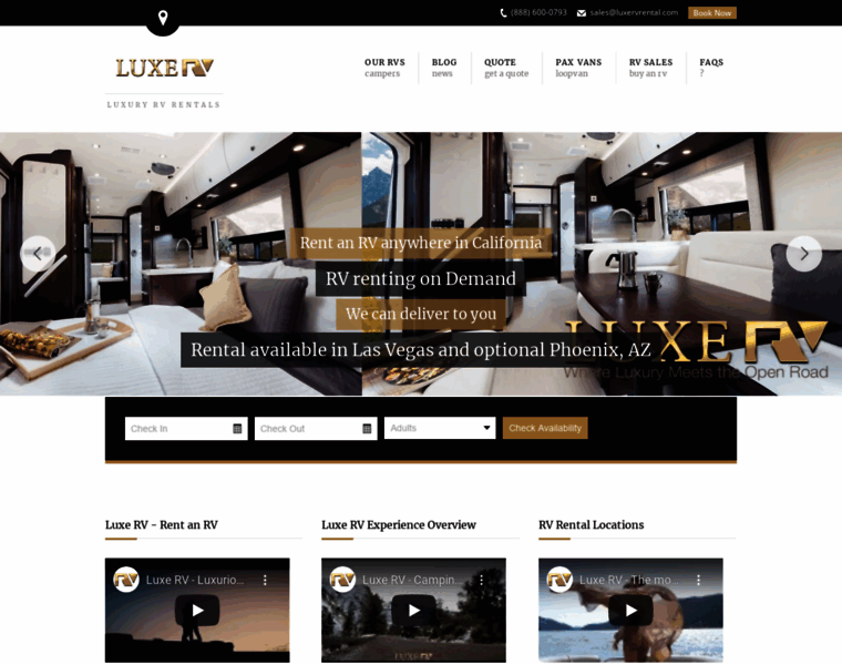 Luxervrental.com thumbnail