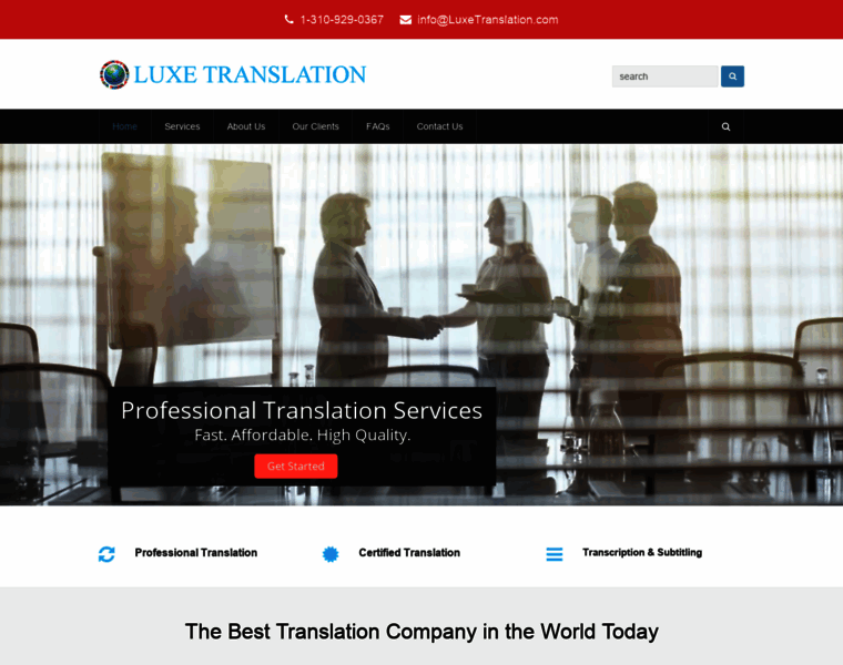 Luxetranslation.com thumbnail
