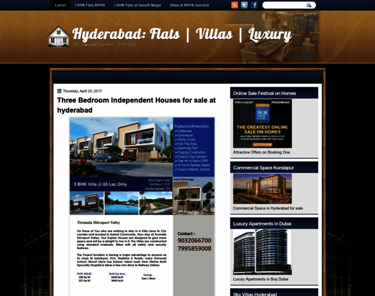 Luxuryflatsinhyderabad.blogspot.com thumbnail