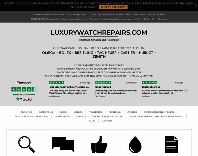Luxurywatchrepairs.com thumbnail