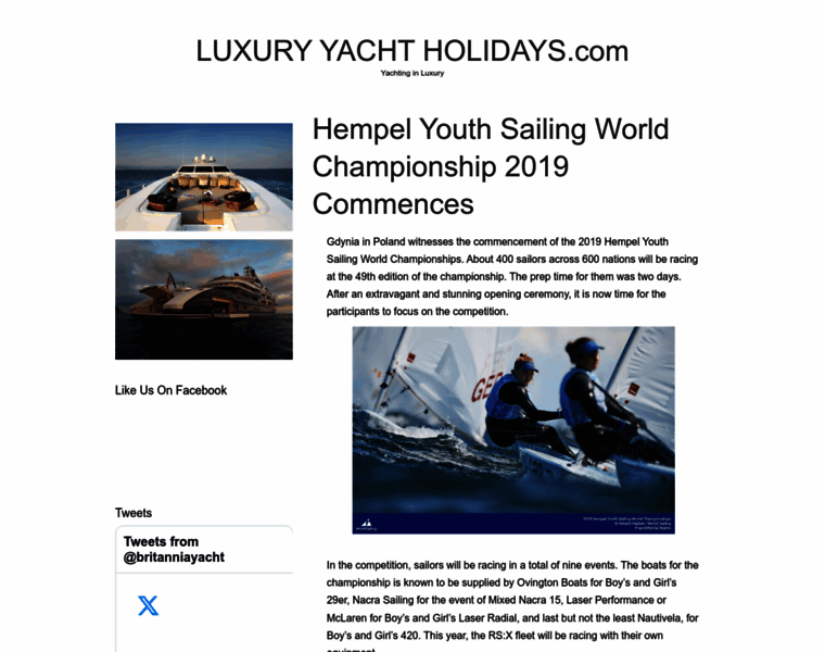 Luxuryyachtholidays.com thumbnail