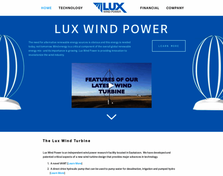 Luxwindpower.com thumbnail
