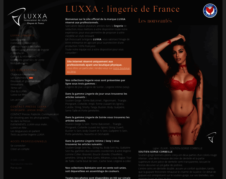 Luxxaofficialwebsite.fr thumbnail