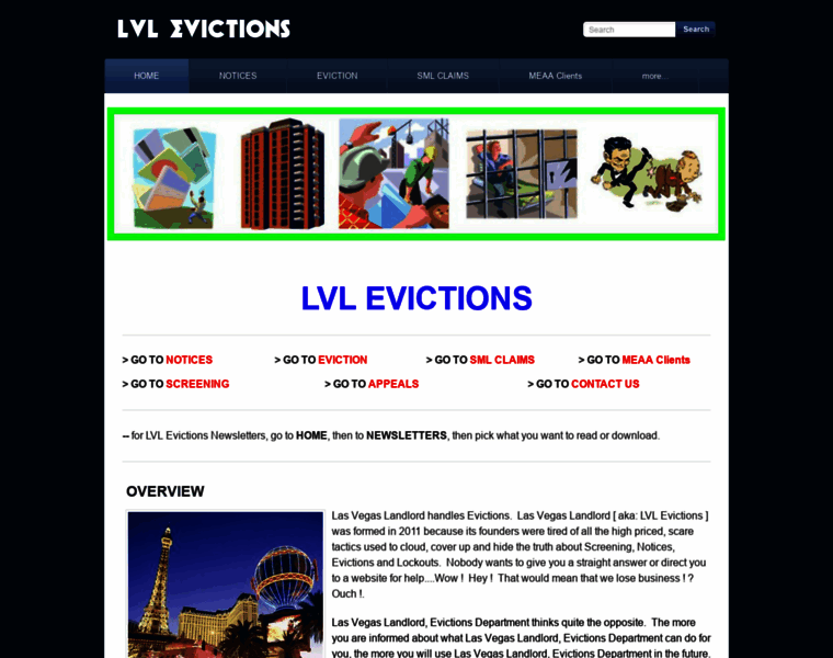 Lvlevictions.com thumbnail
