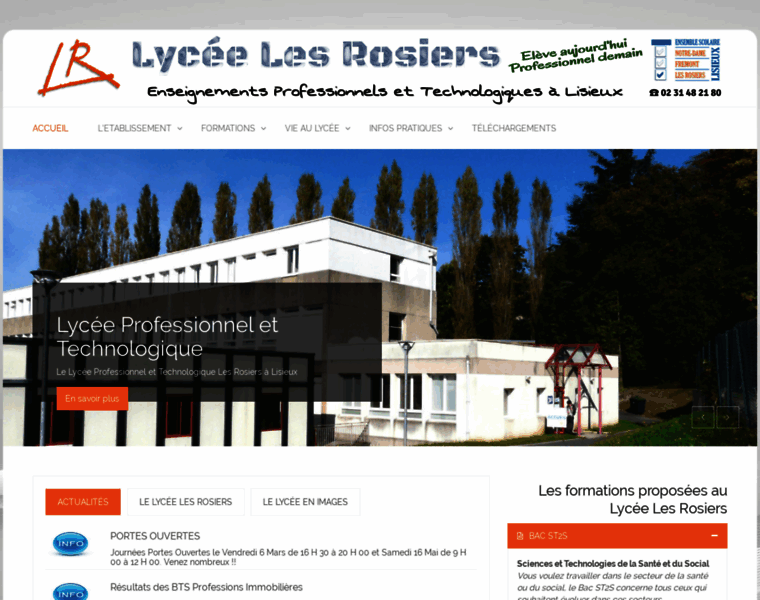 Lycee-rosiers.com thumbnail