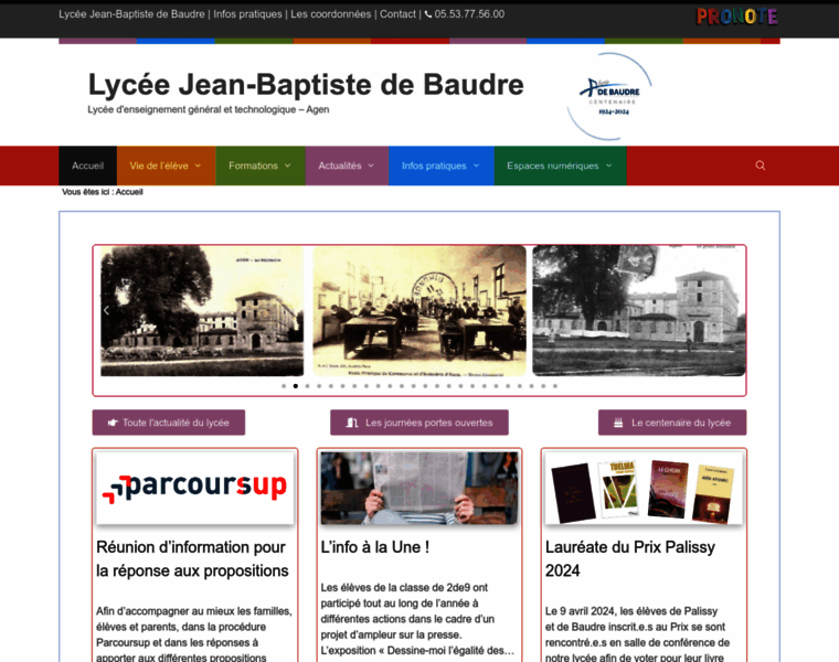 Lyceedebaudre.net thumbnail