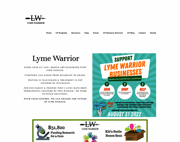Lymewarrior.us thumbnail