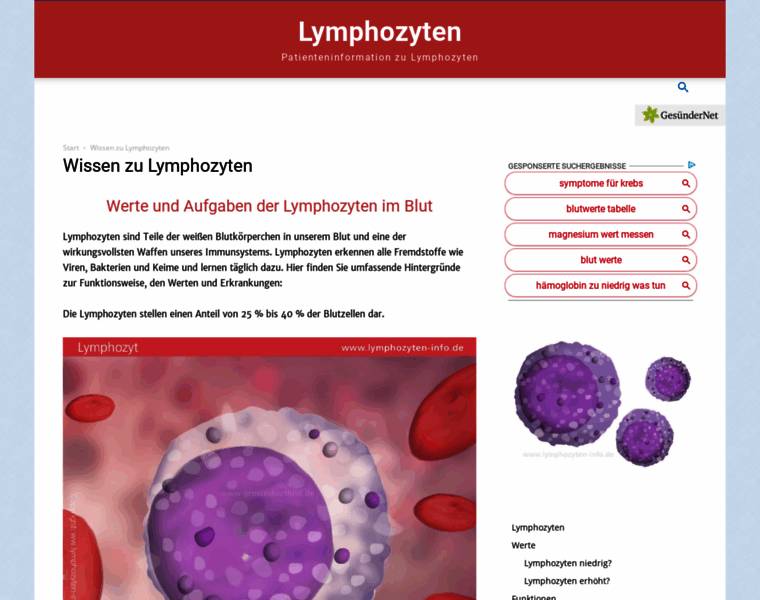 Lymphozyten-info.de thumbnail
