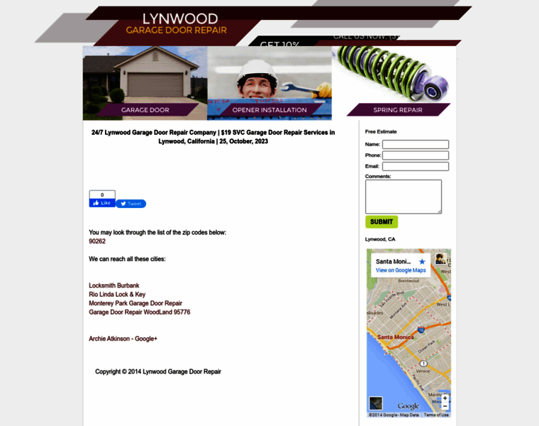Lynwoodcagaragedoorrepair.com thumbnail