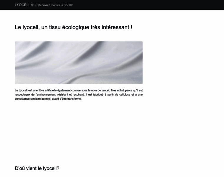 Lyocell.fr thumbnail Lyocell.fr thumbnail