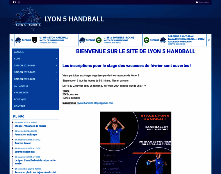 Lyon5handball.fr thumbnail