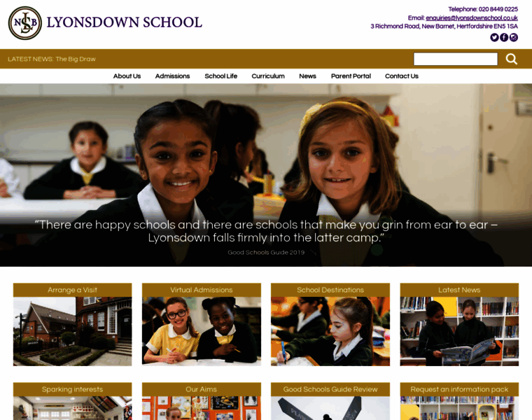 Lyonsdownschool.co.uk thumbnail