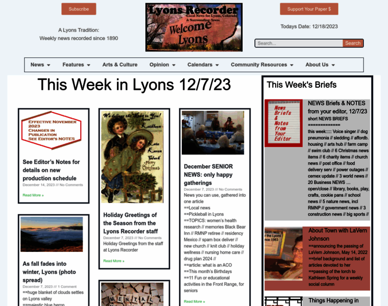 Lyonsrecorder.com thumbnail