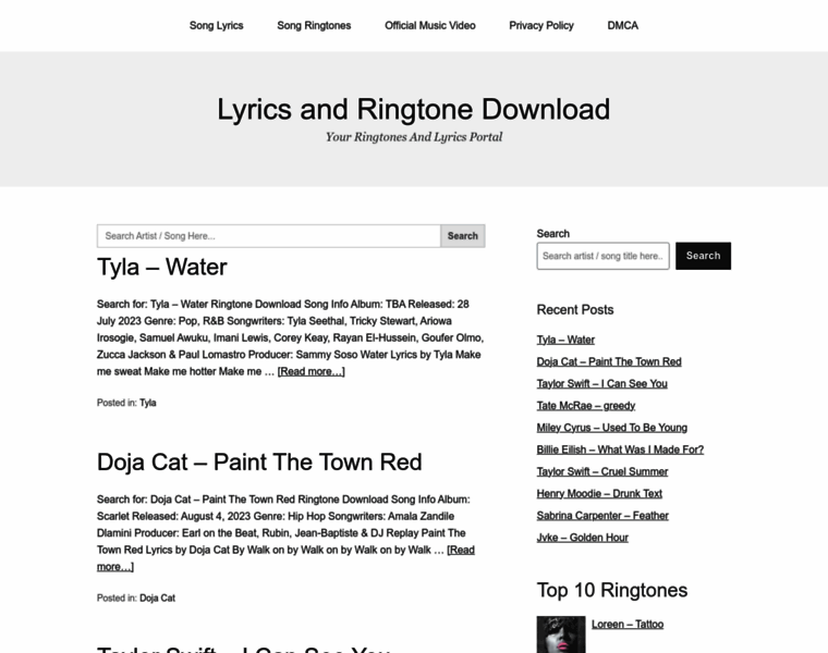 Lyrics-ringtone-download.com thumbnail